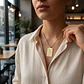 Collar De Acero Para Hombre Y Mujer Dije Tarot La Justicia - Miniatura 3