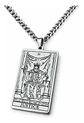 Collar De Acero Para Hombre Y Mujer Dije Tarot La Justicia - Miniatura 11