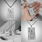 Collar De Acero Para Hombre Y Mujer Dije Tarot La Justicia - Miniatura 12