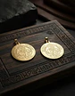 Set 2 Dijes Vikingos De Acero Para Hombre Medallas Dios Odin - Miniatura 3