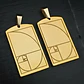 Pack X2 De Acero Para Hombre Y Mujer Dijes Espiral Fibonacci - Miniatura 7