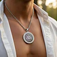 Collar Masón En Acero Para Hombre Dije Ojo De La Providencia - Miniatura 8