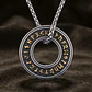 Collar Vikingo En Acero Para Hombres Dije Circular De Runas - Miniatura 10