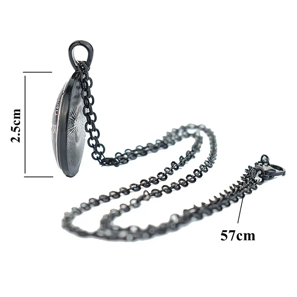 Collar para Hombre y mujer dije Serenidad Mandala Brilla En La Oscuridad 5