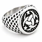 Anillo plateado celta en Acero para hombres Irlandés Triskel - Miniatura 3