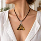 Collar Vikingo para Hombre Mujer dije Piedras Natural Ojo Tigre - Miniatura 10