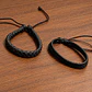 Pack X10 manillas ajustables de cuero Genuino pulseras para hombre  - Miniatura 5