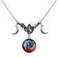 Collar Cristal Universo Espacio Lunas Galaxia Hombre Mujer - Miniatura 7