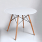 Mesa Redonda Melamina Blanca Eames 100 cm - Miniatura 2
