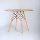 Mesa Redonda Melamina Madera Eames 100 cm - Miniatura 2