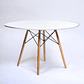 Mesa Redonda Melamina Blanca Eames 120 cm - Miniatura 2