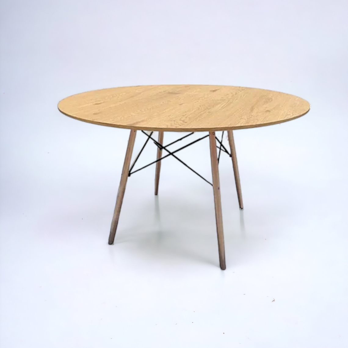 Mesa Redonda Melamina Madera Eames 120 cm 2