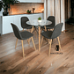 Comedor Mesa Redonda Vidrio Eames + Sillas Scoop - Miniatura 1