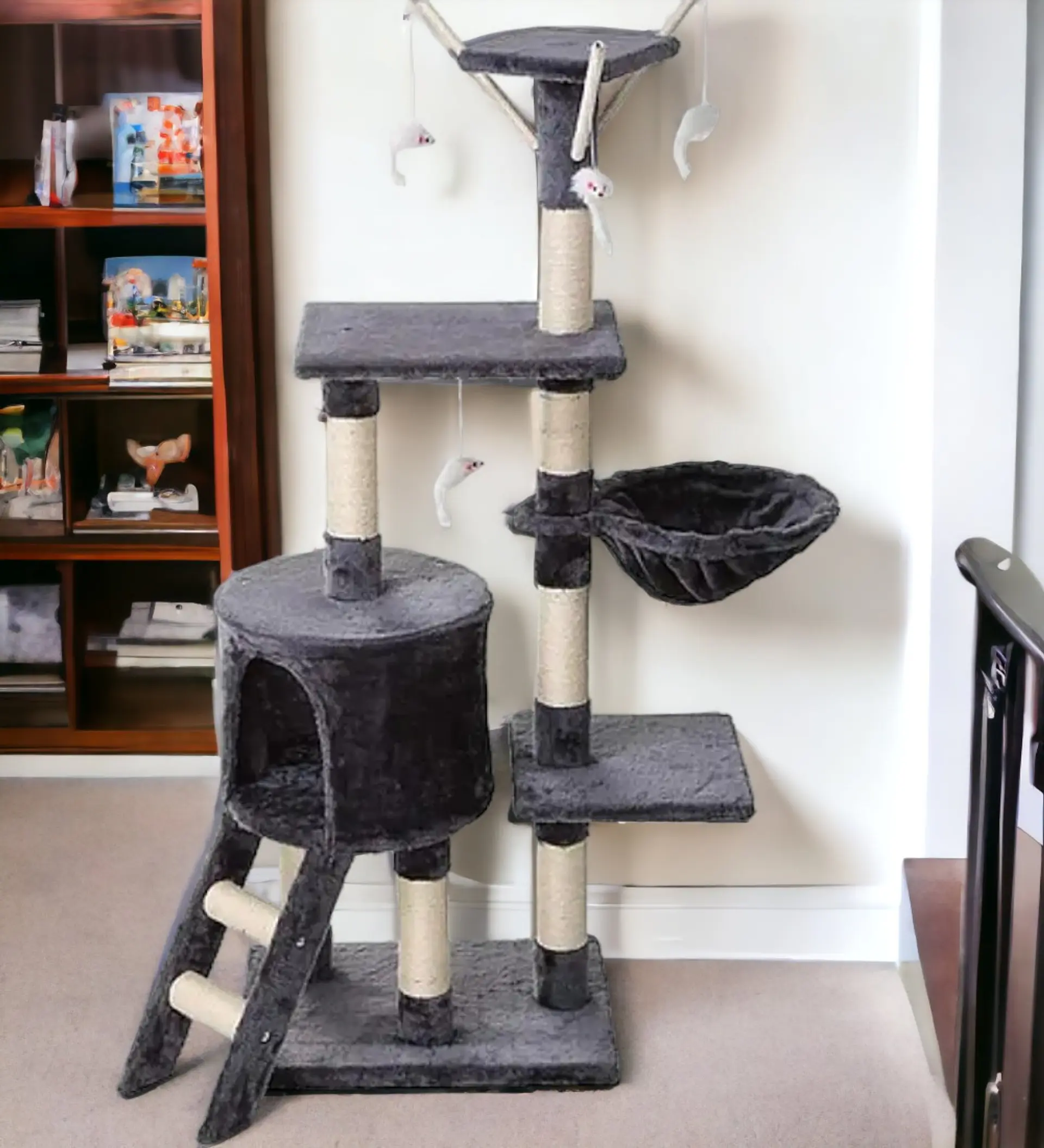 Rascador Mediano Para Gatos 139 cm 2