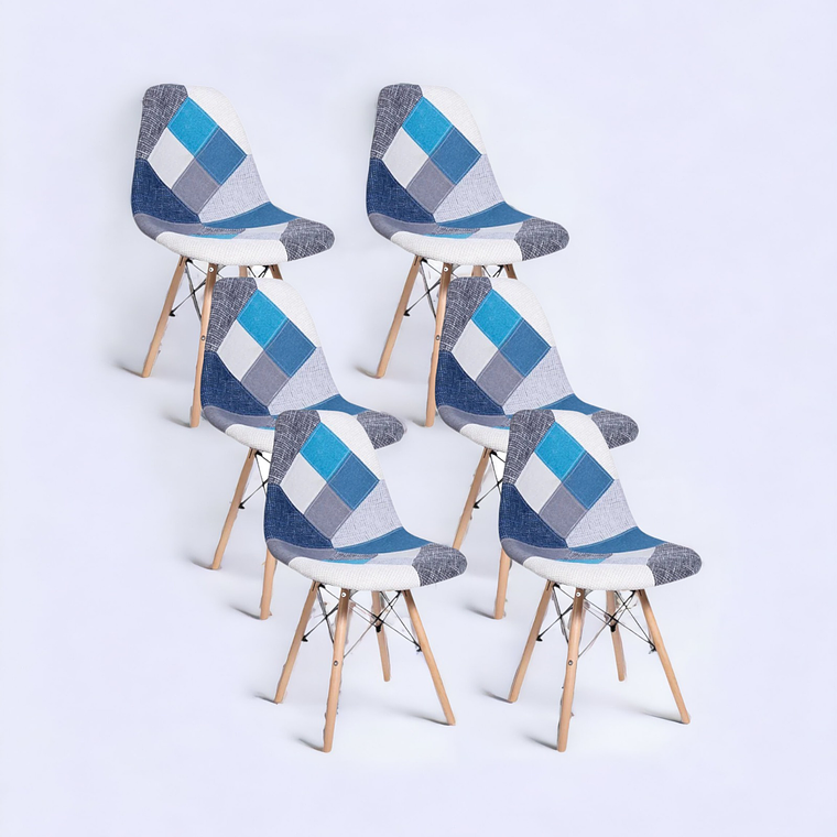 Pack Sillas Patchwork 8