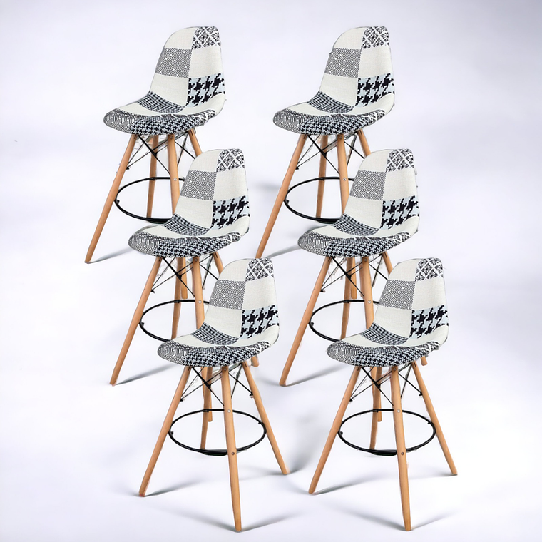 Pack Taburetes Patchwork 7