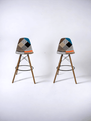 Pack Taburetes Patchwork