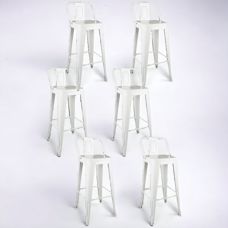 Pack Taburetes Tolix 66 cm 8