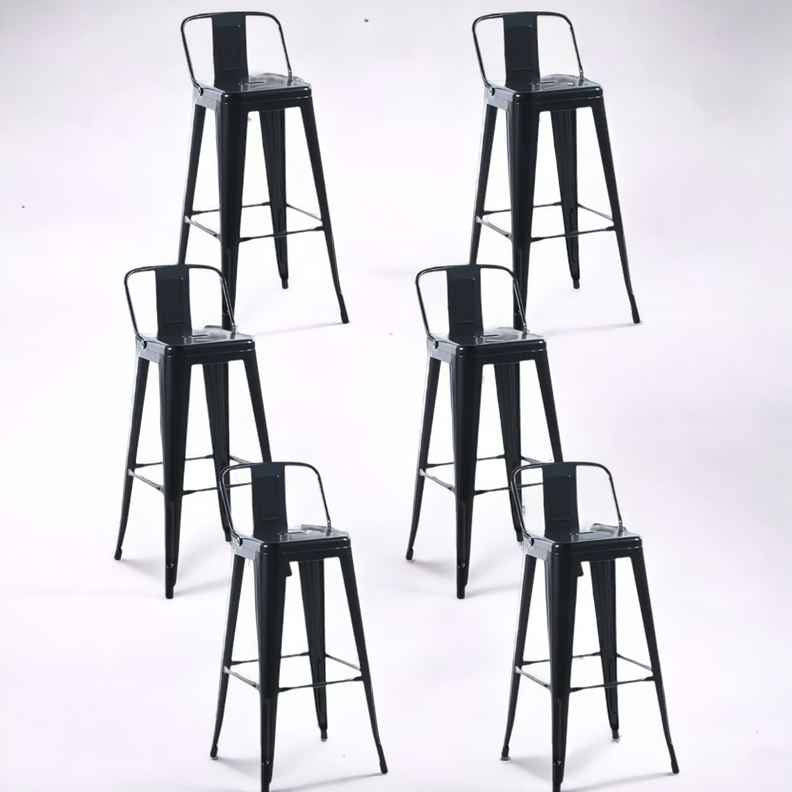 Pack Taburetes Tolix 77 cm 6