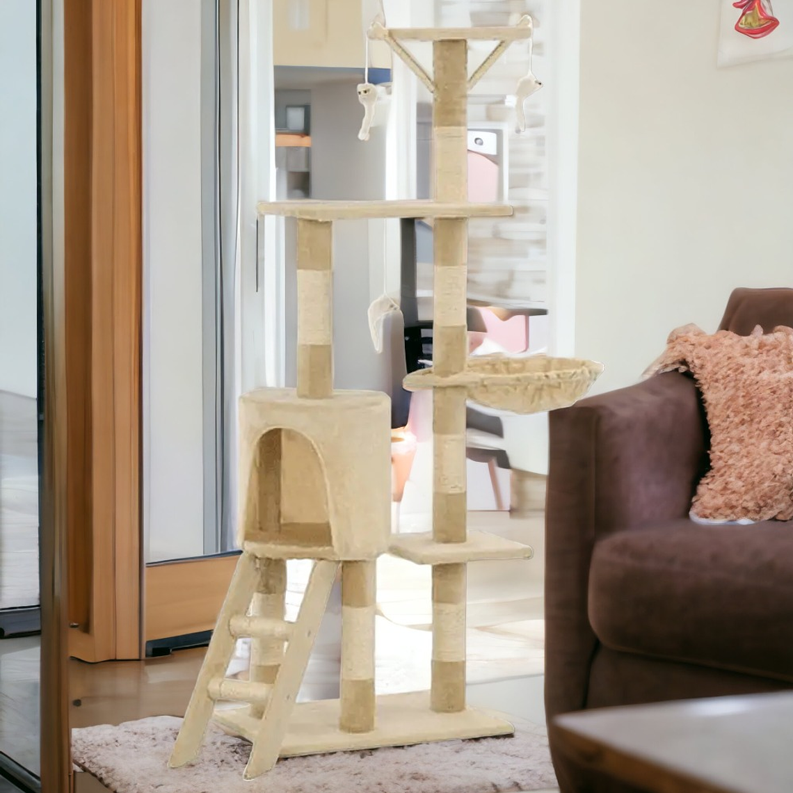 Rascador Mediano Para Gatos 139 cm 1