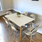 Comedor Mesa Rectangular Melamina 120x80 cm + Sillas Patchwork - Miniatura 5