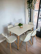 Comedor Rectangular Melamina con Sillas Tulip - Miniatura 8
