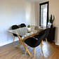 Comedor Mesa Rectangular Vidrio Elite 140x90 cm + Sillas Scoop - Miniatura 6
