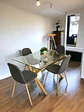 Comedor Rectangular Vidrio Elite con Sillas Scoop - Miniatura 4