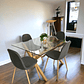 Comedor Mesa Rectangular Vidrio Elite 140x90 cm + Sillas Scoop - Miniatura 4