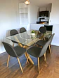 Comedor Rectangular Vidrio Elite con Sillas Scoop - Miniatura 5