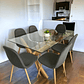 Comedor Mesa Rectangular Vidrio Elite 140x90 cm + Sillas Scoop - Miniatura 5