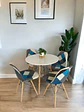 Comedor Redondo Melamina Eames con Sillas Patchwork - Miniatura 4