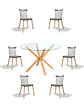 Comedor Redondo Vidrio Madrid con Sillas Windsor  - Miniatura 9