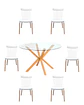 Comedor Redondo Vidrio Madrid con Sillas Windsor  - Miniatura 7