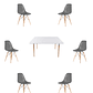 Comedor Mesa Rectangular Melamina 120x80 cm + Sillas Eames - Miniatura 8