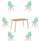 Comedor Mesa Rectangular Melamina 120x80 cm + Sillas Eames - Miniatura 17