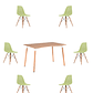 Comedor Mesa Rectangular Melamina 120x80 cm + Sillas Eames - Miniatura 19