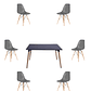 Comedor Mesa Rectangular Melamina 120x80 cm + Sillas Eames - Miniatura 34