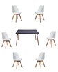 Comedor Rectangular Melamina con Sillas Tulip - Miniatura 15