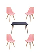 Comedor Rectangular Melamina con Sillas Tulip - Miniatura 17