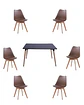 Comedor Rectangular Melamina con Sillas Tulip - Miniatura 19