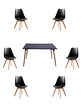 Comedor Rectangular Melamina con Sillas Tulip - Miniatura 21