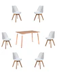 Comedor Rectangular Melamina con Sillas Tulip - Miniatura 23