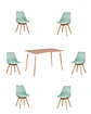 Comedor Rectangular Melamina con Sillas Tulip - Miniatura 24