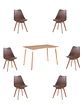 Comedor Rectangular Melamina con Sillas Tulip - Miniatura 26