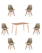 Comedor Rectangular Melamina con Sillas Tulip - Miniatura 27