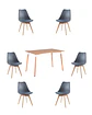 Comedor Rectangular Melamina con Sillas Tulip - Miniatura 29