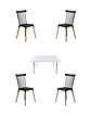 Comedor Rectangular Melamina con Sillas Windsor - Miniatura 7