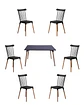 Comedor Rectangular Melamina con Sillas Windsor - Miniatura 14