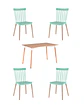 Comedor Rectangular Melamina con Sillas Windsor - Miniatura 15
